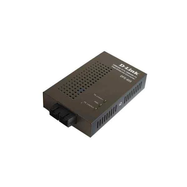 DFE-855 | D-Link 1 port 100Base-TX to 100Base-FX 100M Ethernet photoelectric converter, multi-mode, SC interface, maximum transmission 2Km, wavelength 1310nm