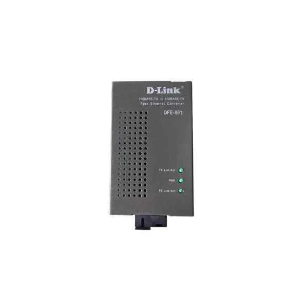 DFE-861/A | D-Link 1 port 10/100Base-TX to 100Base-FX 100M Ethernet photoelectric converter, single-mode single-fiber, SC interface, TX: 1310/RX: 1550nm, maximum transmission 20km, need to be used in pairs