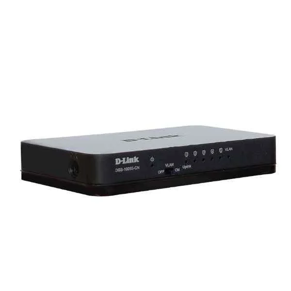 DGS-1005S-CN | D-Link Ports: 5 Gigabit electrical ports, backplane bandwidth: 10G, packet forwarding rate: 7.4M, size: 131x82x22mm (5.2 inches, plastic case), power supply: DC 5V/0.6A external power supply, non-network management switch, support one Key Vlan
