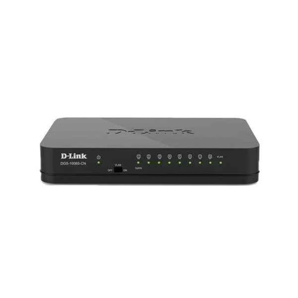 DGS-1008S-CN | D-Link Ports: 8 Gigabit electrical ports, backplane bandwidth: 16G, packet forwarding rate: 11.9M, size: 131x82x22mm (5.2 inches, plastic case), power supply: DC 12V/0.5A external power supply, non-network management switch, support one Key Vlan