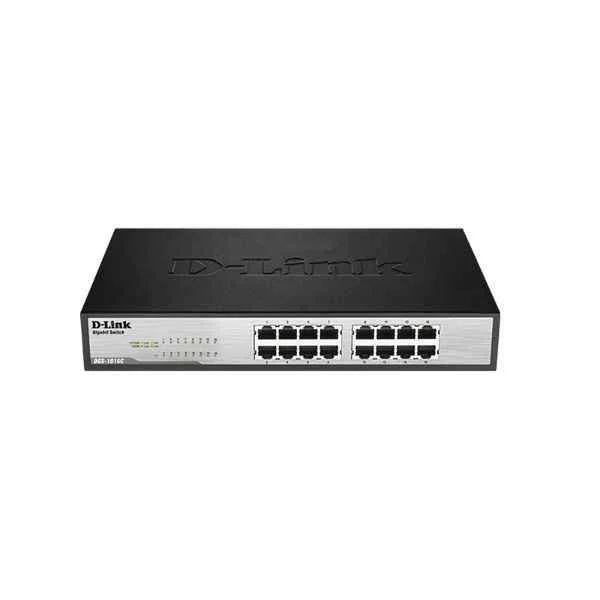 DGS-1016C | D-Link Ports: 16 Gigabit electrical ports, backplane bandwidth: 32G, packet forwarding rate: 23.8M, size: 440x200x44mm (iron case), power supply: AC 100-240V built-in power supply, standard rack type, non-network management switch