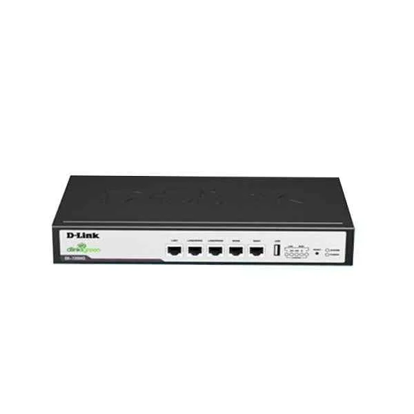DI-7200G | D-Link 9-inch desktop enterprise router, providing 5 Gigabit ports, supporting security protection, intelligent flow control, VPN, recommended standby capacity of 120 units, recommended external network bandwidth 100Mbps DI-7200G | D-Link 9-inch desktop enterprise router, providing 5 Gigabit ports, supporting security protection, intelligent flow control, VPN, recommended standby capacity of 120 units, recommended external network bandwidth 100Mbps