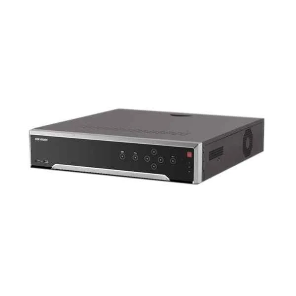 DS-8632NI-K8 | 256/160 Mbps In/Out Bandwidth, 1080p@30fps/ 2-ch 4K@25fps Max Resolution, Video output: VGA & 2*HDMI + Audio I/O: 1 In/ 2 Out + Alarm I/O: 16 In/ 4 Out, 8 x 6TB SATA