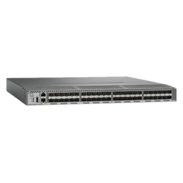 Cisco DS-C9148T-24PETK9 MDS 9148T 24-Port 32G Fibre Channel Switch, Port-Side Exhaust