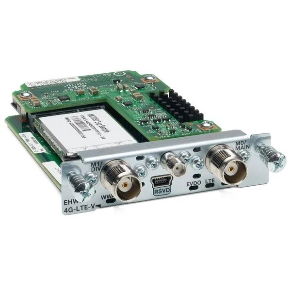 Cisco EHWIC-4G-LTE-V 4G WAN module, US-Verizon wireless network, LTE band 13 (700 MHz)