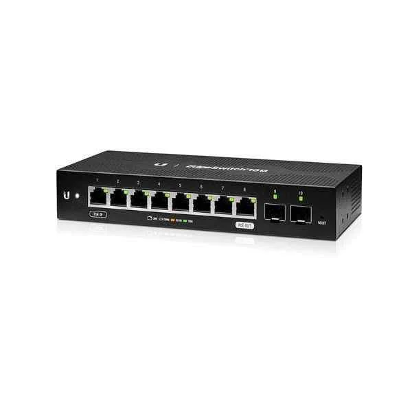 ES-10X  | UBNT Networks EdgeSwitch 8-Port Managed Switch, 10G Ethernet, 2 SFP, POE, Enterprise