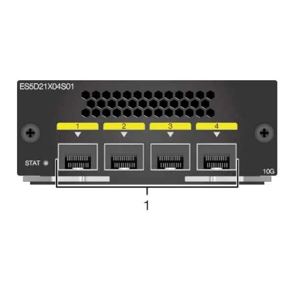 ES5D21X04S01 | 4 10 Gig SFP+ Interface Card(Used in S5720HI series) ES5D21X04S01 | 4 10 Gig SFP+ Interface Card(Used in S5720HI series)