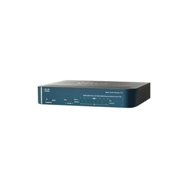 Cisco ESW-520-8P-K9 ESW 500 8-Port Fast Ethernet PoE Desktop Switch, 1x1G Combo Uplink
