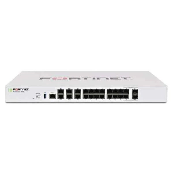 FG-100EF | Fortinet FG-100EF 14 x GE RJ45 ports (including 2x WAN ports, 1 x DMZ port, 1 x Mgmt port, 2 x HA ports, 8 x internal switch ports), 8x SFP ports. Max managed FortiAPs (Total / Tunnel) 64 / 32