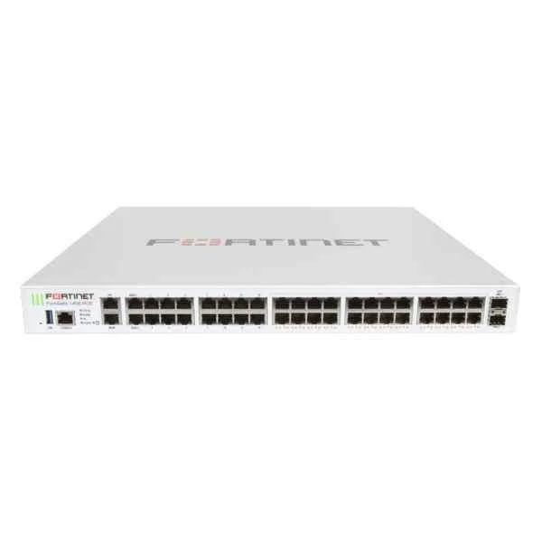 FG-140E-POE | Fortinet FG-140E-POE 40 x GE RJ45(including 24 x RJ45 GE POE/POE+ ports, 14 x switch ports, 1 x MGMT port, 1x HA port, 2 x WAN ports), 2 x GE SFP DMZ slots. Max managed FortiAPs (Total / Tunnel) 64 / 32