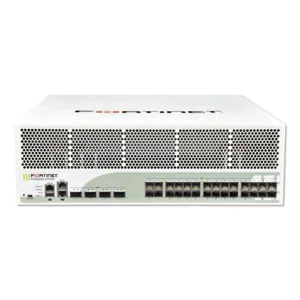 FG-3700D | Fortinet FG-3700D 4x 40GE QSFP+ slots , 28x 10GE SFP+ slots, 2x GE RJ45 Management, SPU NP6 and CP8 hardware accelerated, 4 TB (2x 2TB) HDD onboard storage, and dual AC power supplies