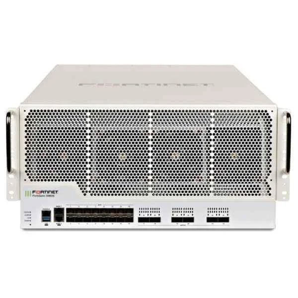 FG-3960E | Fortinet FG-3960E 6x 100GE QSFP28 slots and 16x 10GE SFP+ slots, 2 x GE RJ45 Management Ports, SPU NP6 and CP9 hardware accelerated, and 3 AC power supplies