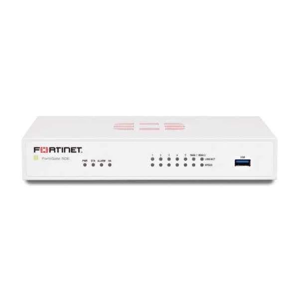 FG-50E | Fortinet FG-50E, 7 x GE RJ45 ports (Including 2 x WAN port, 5 x Switch ports), Max managed FortiAPs (Total / Tunnel) 10 / 5 FG-50E | Fortinet FG-50E, 7 x GE RJ45 ports (Including 2 x WAN port, 5 x Switch ports), Max managed FortiAPs (Total / Tunnel) 10 / 5