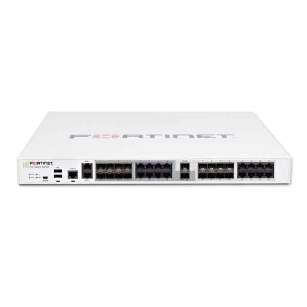 fg-900d fortinet fg-900d 2 x 10ge sfp+ slots, 16 x ge sfp slots, 16 x ge rj45 ports, 2 x ge rj45 management ports, spu np6 and cp8 hardware accelerated, 256gb ssd onboard storage, dual ac power supplies