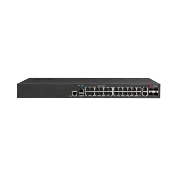 ICX7150-24P-4X1G | ICX 7150 switch, 24x 10/100/1000 PoE+ port, 2x 1G RJ45 uplink port, 4x 1G SFP uplink port, can be purchased to upgrade to 4x 10G SFP+, 370W PoE power, basic Layer 3 (static routing and RIP)