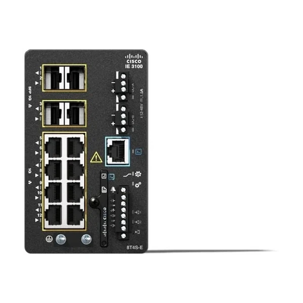 ie-3100-8t4s-e cisco ie-3100-8t4s-e catalyst ie3100 rugged 8-port gigabit din rail switch, 4x1g uplinks, network essentials
