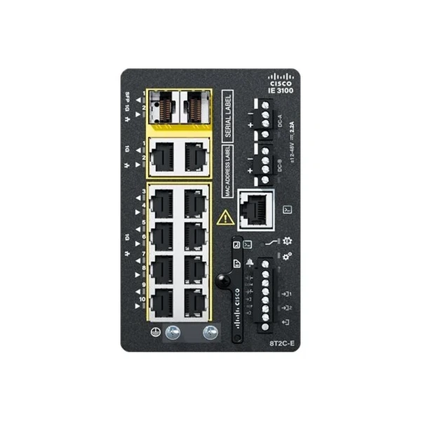 Cisco IE-3105-18T2C-E Catalyst IE3100 Rugged 18-Port Gigabit DIN Rail Switch, 2x1G Combo Uplinks, Network Essentials