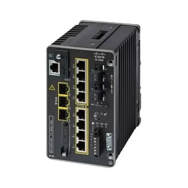 Cisco IE-3500-8P3S-A IE3500 Rugged 8-Port Gigabit PoE+ DIN Rail Switch, 3x1G Uplinks, Network Advantage