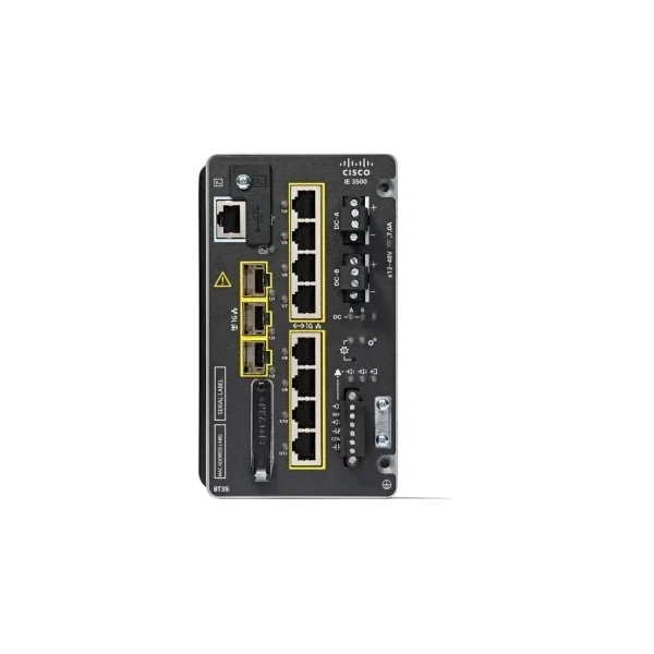 Cisco IE-3500-8U3X-E IE3500 Rugged 8-Port Gigabit PoE++ DIN Rail Switch, 3x10G Uplinks, Network Essentials