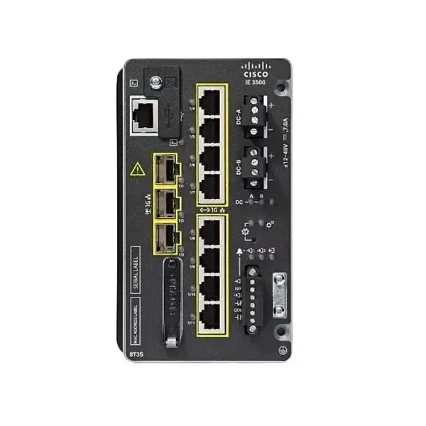 Cisco IE-3505-8T3S-E IE3500 Rugged 8-Port Gigabit DIN Rail Switch, 3x1G Uplinks, Network Essentials