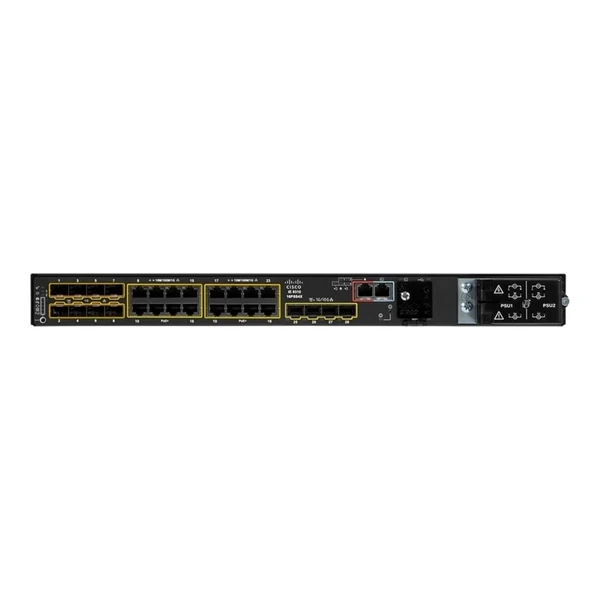 Cisco IE-9310-16P8S4X-A Catalyst IE9300 Rugged 16-Port Gigabit PoE+ Switch, 8x1G SFP Downlinks, 4x10G Uplinks, Network Advantage
