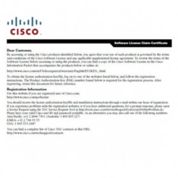 1000 AP Adder License for Cisco 7500 Wireless Controller