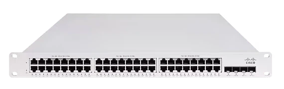 MS150-48FP-4X-HW | Cisco Meraki MS150 Stackable Cloud-Managed PoE+ Switch, 48x 1G RJ-45, 4x 10G SFP+, 740W MS150-48FP-4X-HW | Cisco Meraki MS150 Stackable Cloud-Managed PoE+ Switch, 48x 1G RJ-45, 4x 10G SFP+, 740W