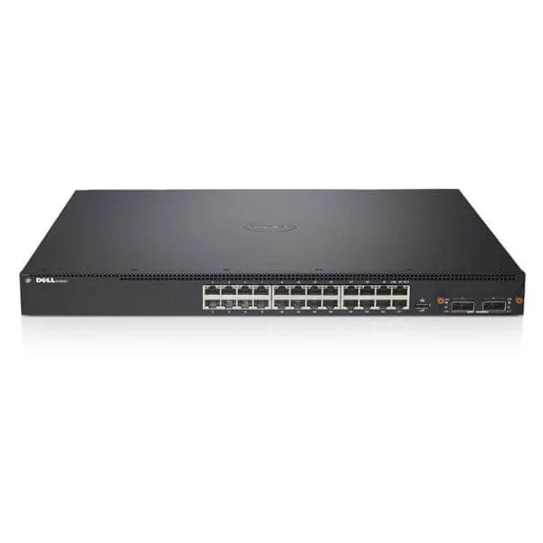 N4032 | Dell Networking N4032, 24x 10GBASE-T port, 1x Modular Bay, 2x AC PSU, airflow from IO to PSU N4032 | Dell Networking N4032, 24x 10GBASE-T port, 1x Modular Bay, 2x AC PSU, airflow from IO to PSU
