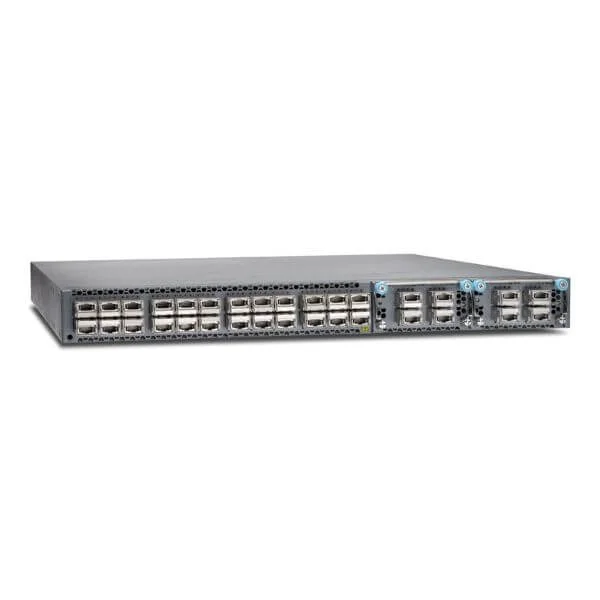 QFX5100, 24 QSFP ports, 2 expansion slots, redundant fans, redundant power supplies Built in Port to PSU air flow