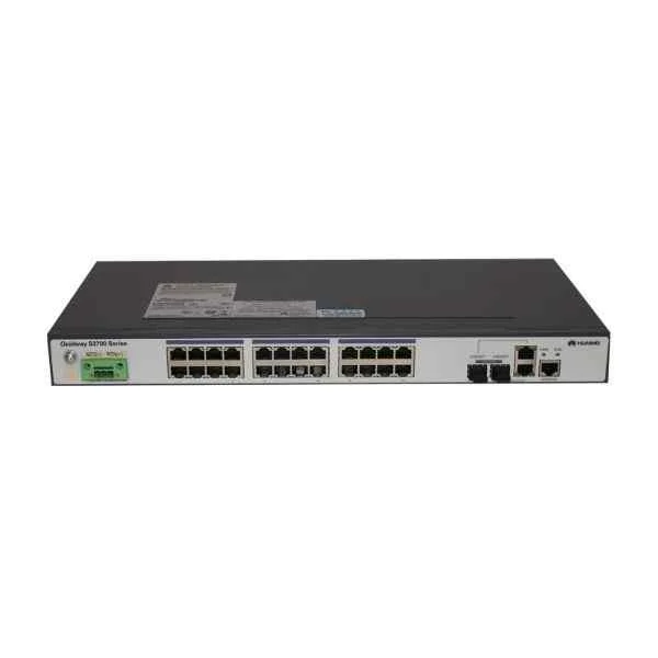 S2700-26TP-EI-DC | S2700-26TP-EI-DC(24 Ethernet 10/100 ports,2 dual-purpose 10/100/1000 or SFP,DC -48V)