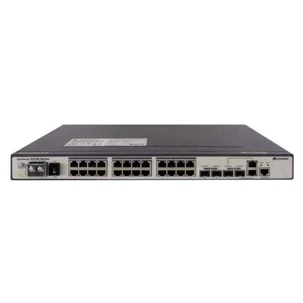 S3700-28TP-EI-DC | S3700-28TP-EI-DC(24 Ethernet 10/100 ports,2 Gig SFP and 2 dual-purpose 10/100/1000 or SFP,DC -48V)