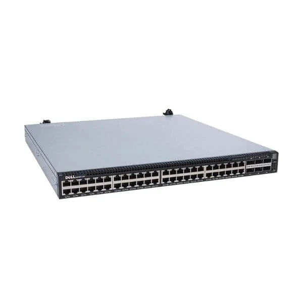 S4048T-ON | Dell Networking S4048T-ON, 48x 10GBASE-T and 6x 40GbE QSFP + ports, airflow from IO to PSU, 2x AC PSU, OS9 S4048T-ON | Dell Networking S4048T-ON, 48x 10GBASE-T and 6x 40GbE QSFP + ports, airflow from IO to PSU, 2x AC PSU, OS9