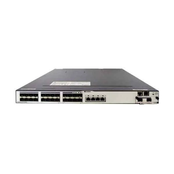 s5700-28c-ei-24s-ac s5700-28c-ei-24s-ac(24 gig sfp ,4 of which are dual-purpose 10/100/1000 or sfp,with 1 interface slot,with 150w ac power supply)