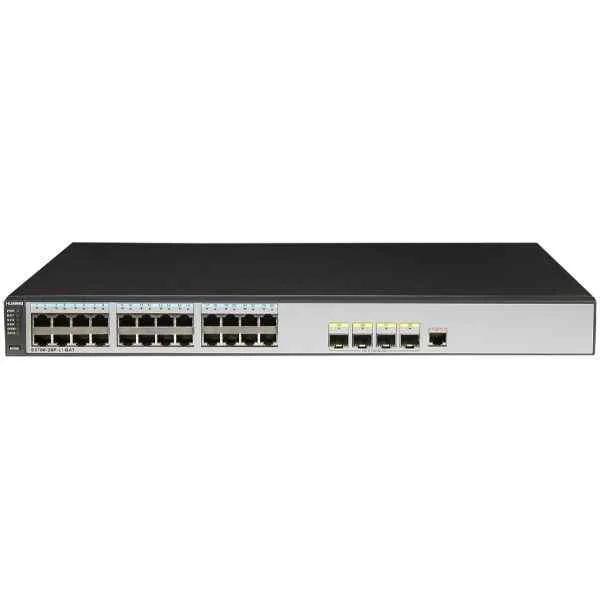 S5700-28P-LI-BAT | S5700-28P-LI-BAT(24 Ethernet 10/100/1000 ports,4 Gig SFP,1 slot with battery,AC 110/220V)