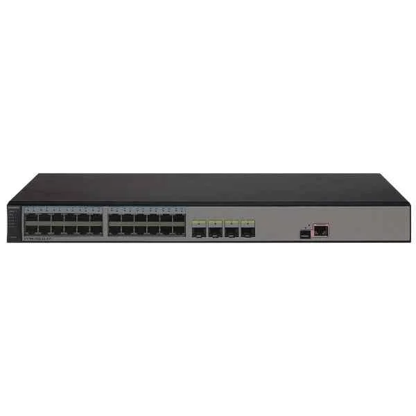 S5700-28X-LI-DC | S5700-28X-LI-DC(24 Ethernet 10/100/1000 ports,4 10 Gig SFP+,DC -48V)