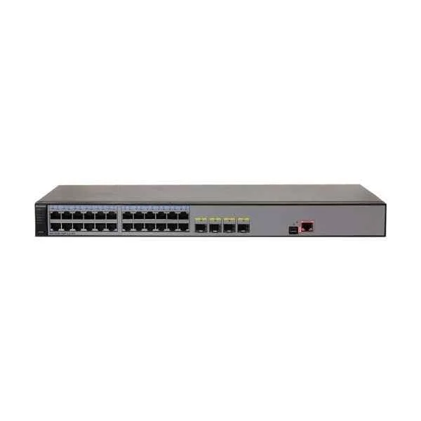 s5700s-28p-li-ac 24 ethernet 10/100/1000 ports, 4 gig sfp, ac 110/220v