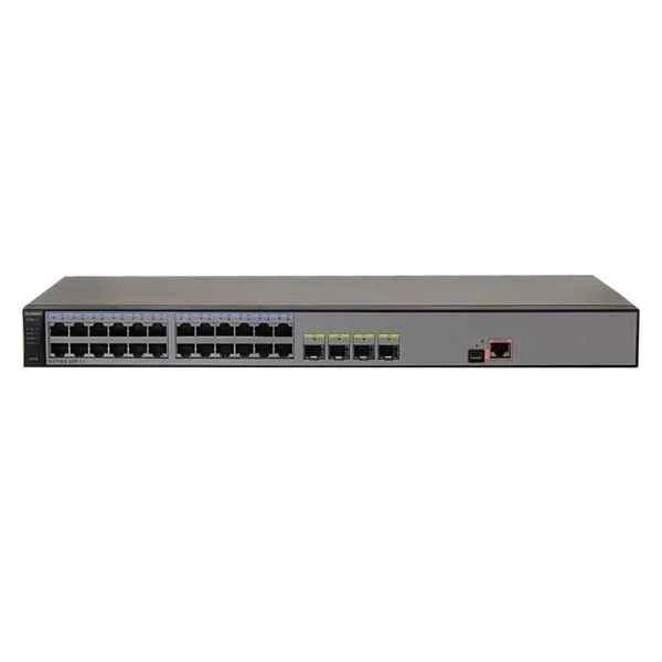 S5700S-28P-PWR-LI-AC | Huawei S5700 Series Switch, 24 Ethernet 10/100/1000 PoE+ ports, 4 Gig SFP, AC 110/220V