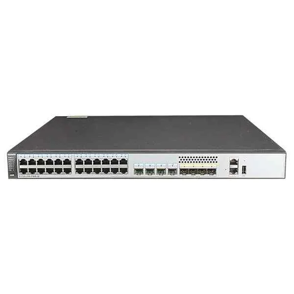 s5720-28x-pwr-si-ac huawei s5720-28x-pwr-si bundle(24 ethernet 10/100/1000  poe+ ports,4 of which are dual-purpose 10/100/1000 or sfp,4 10 gig sfp+,with 500w ac power)