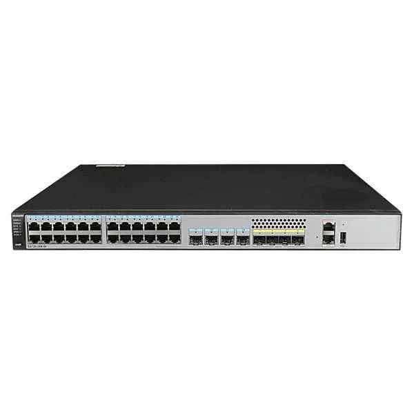 s5720-28x-si-ac huawei s5720-28x-si bundle(24 ethernet 10/100/1000 ports,4 of which are dual-purpose 10/100/1000 or sfp,4 10 gig sfp+,with 150w ac power supply)