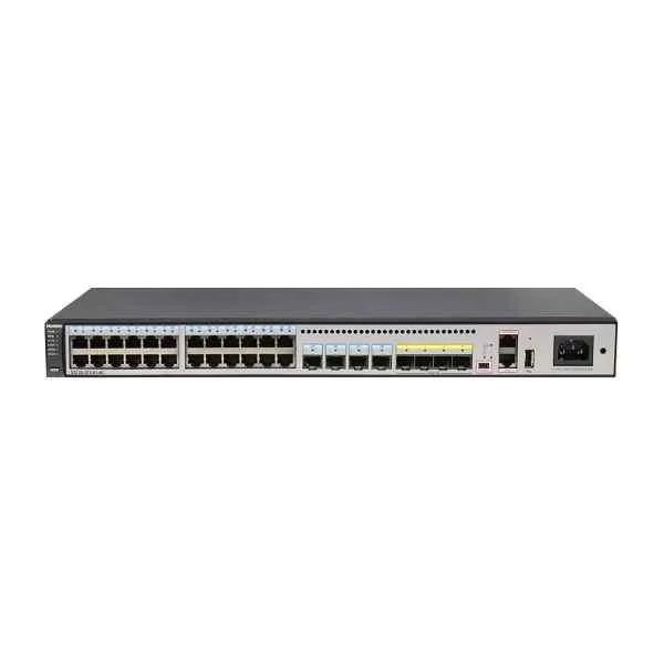 S5720-32X-EI-DC | S5720-32X-EI-DC (24 Ethernet 10/100/1000 ports,4 Gig  SFP,4 10 Gig SFP+,DC -48V,front access)