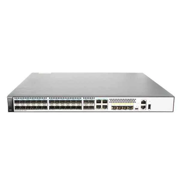 S5720-36C-EI-28S-DC | S5720-36C-EI-28S-DC (28 Gig SFP,4 of which are dual-purpose 10/100/1000 or SFP,4 10 Gig SFP+,with 1 interface slot,with 150W DC power supply)