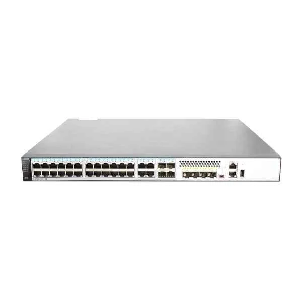 S5720-36C-EI-DC | S5720-36C-EI-DC (28 Ethernet 10/100/1000 ports,4 of which are dual-purpose 10/100/1000 or SFP,4 10 Gig SFP+, 1 interface slot,with 150W DC)