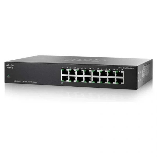 Cisco SF100D-16-UK Small Business 100 16-Port Fast Ethernet Desktop Switch