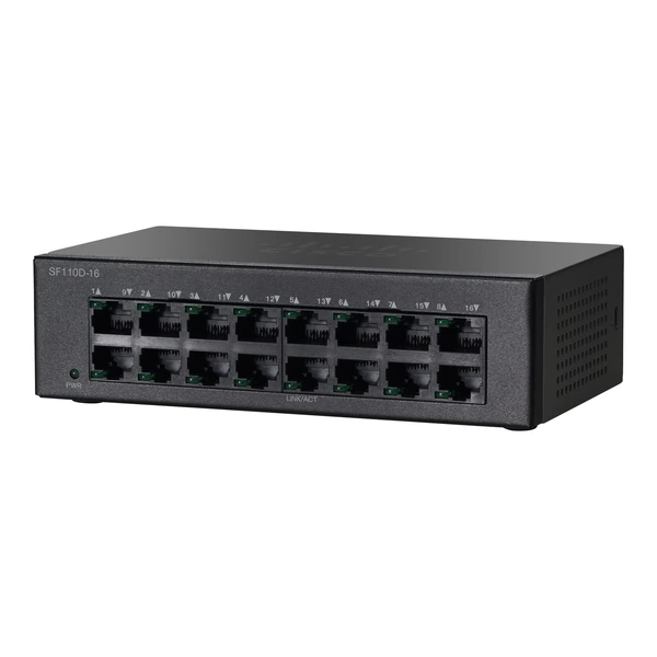 Cisco SF110D-16-UK 110 16-Port Fast Ethernet Desktop Switch