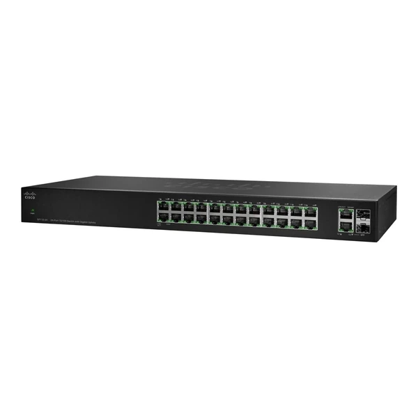 Cisco SF112-24-NA 110 24-Port Fast Ethernet Switch, 2x1G Combo Uplinks