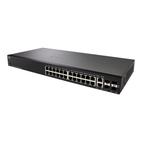 Cisco SF250-24-K9-EU 250 24-Port Fast Ethernet Switch, 4x1G Uplinks