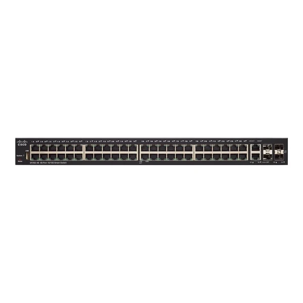 Cisco SF250-48-K9-NA 250 Series Smart Switches 48-Port Fast Ethernet Switch, 4x1G Uplinks