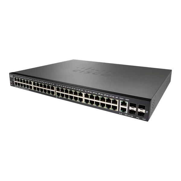 Cisco SF250-48HP-K9-EU 250 Series Smart Switches 48-Port Fast Ethernet PoE+ Switch, 4x1G Uplinks