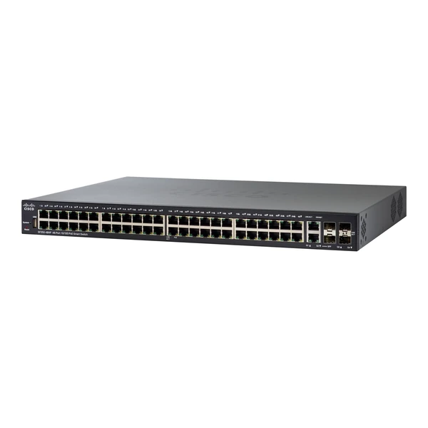 sf250-48hp-k9 cisco sf250-48hp-k9 250 48-port fast ethernet poe+ switch, 2x1g sfp and 2x1g combo uplinks