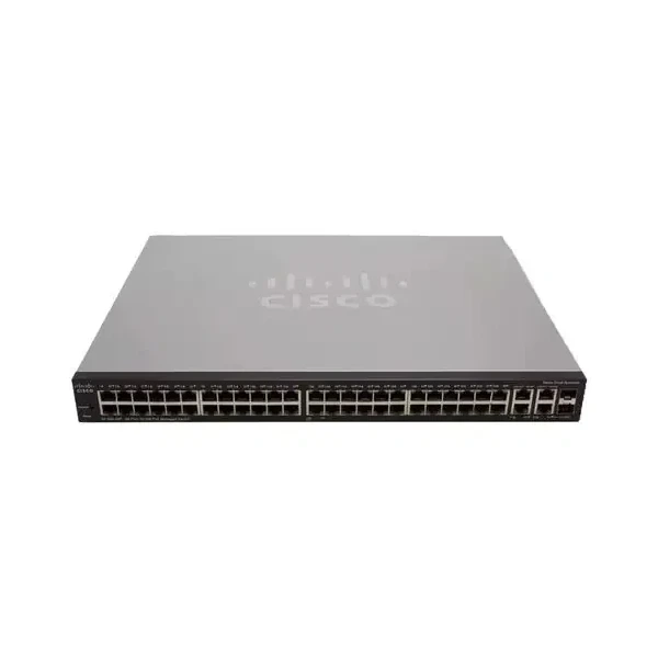Cisco SF300-48PP-K9-NA Small Business 300 48-Port Fast Ethernet PoE+ Switch, 4x1G Uplinks